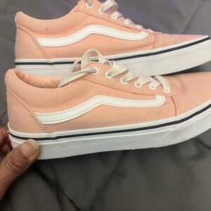Peach and White Sneakers